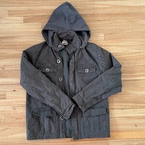 Vintage Tommy Hilfiger Small Heritage Denim Utility/Military Grey Jacket